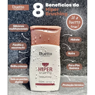 Hiper Brushing Termo Ativado Duetto Profissional 150ml