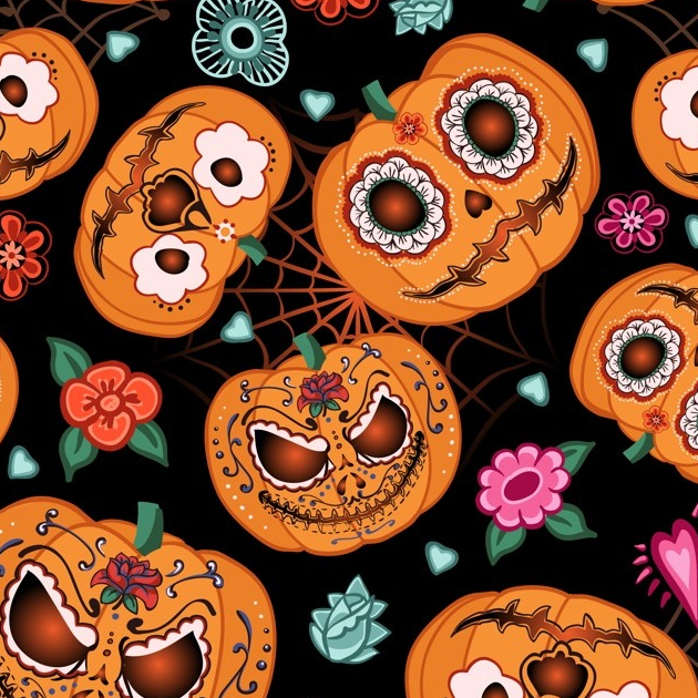 Tecido Oxford Estampado Halloween 9 infantil Varejo Tecidos
