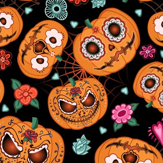 Tecido Oxford Estampado Halloween 9 infantil Varejo Tecidos