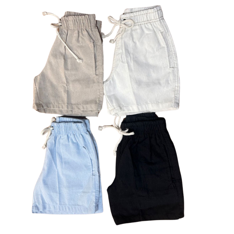 Short Infantil Mauricinho Tecido linho Qualidade Premium 5 Cores