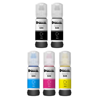 05 Tintas Compatível Epson L3110 L3150 L3210 L3250 T544 BK C Y M