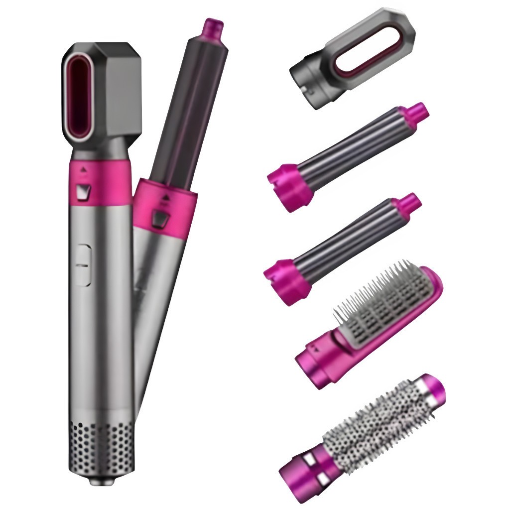 Secador Alisador E Modelador De Cabelos 5x1 PotenteBOMMAX-BM-A206-220V