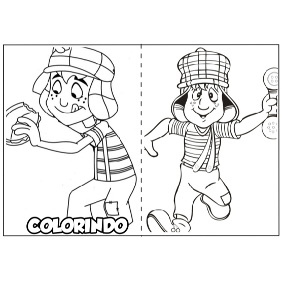 desenho para colorir do chaves