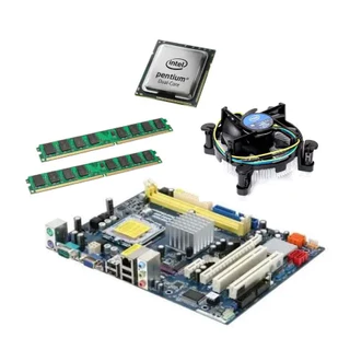 PLACA MÃE 775 DDR 2 COM PROCESSADOR DISSIPADOR E MEMORIA TESTADA COM GARANTIA