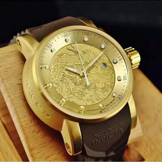 Relógio Masculino Invicta Dragon Yakusa Dourado com Calendário barato