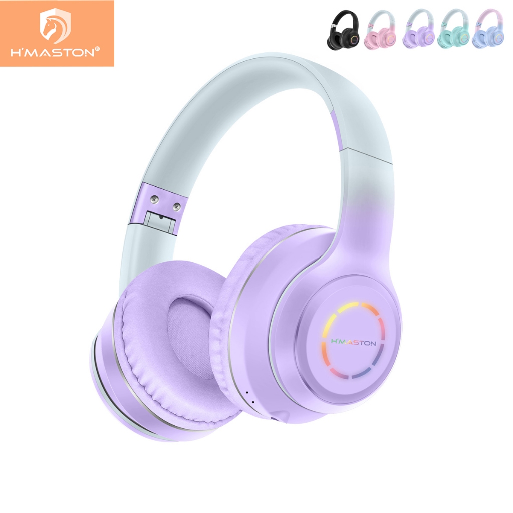 H'maston SN01 Fone De Ouvido Headset Bluetooth Com Microfone E Led