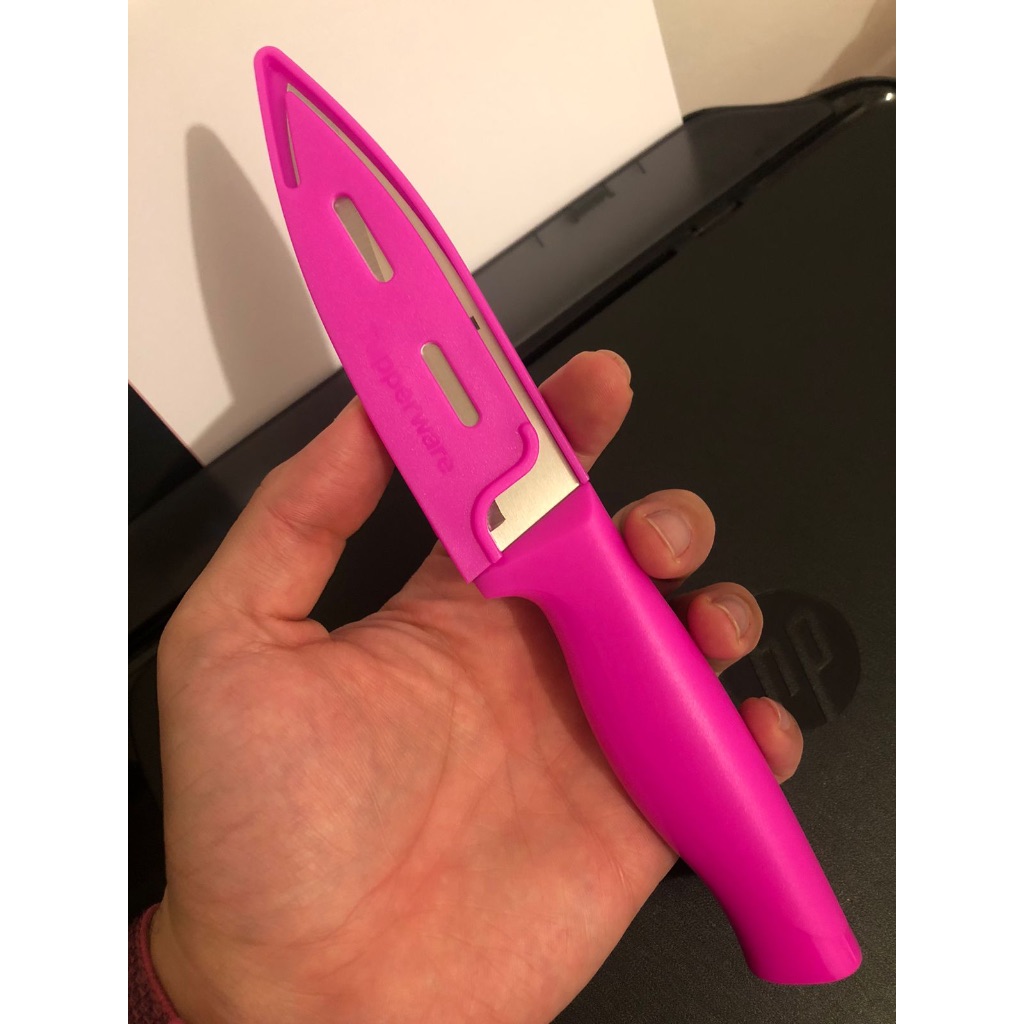 Faca media ROSA NEON Tupperware Importado | Shopee Brasil