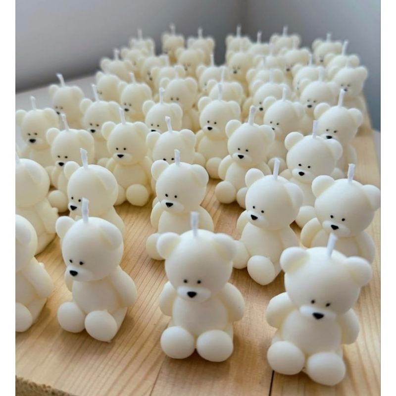 Mini Velas em formato de Ursinho lembrancinhas sem essência