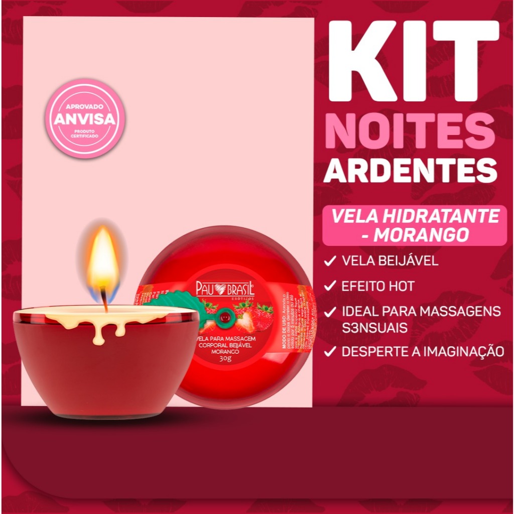 KIT NOITES ARDENTES - ALGEMA EM PELÚCIA + ÓLEO PARA SEXO ORAL + VELA  COMESTIVEL | Shopee Brasil
