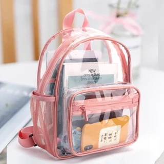 Mochila Transparente Feminina Multifuncional Para Viajar Estilo Casual Com Grande Capacidade em Oferta na Shopee