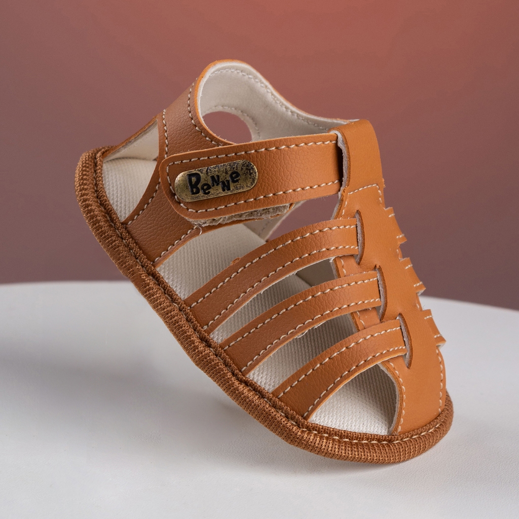 Sandália Franciscana Recém Nascido Menino Bebê Batizado