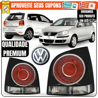 Par\Dir\Esq Lanterna VW Polo Hatch 2007 á 2014 Todos Os Modelos