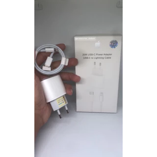 Kit Carregador para iPhone 20W Turbo Fonte+Cabo Lightning Tipo C - Enivo Imediato