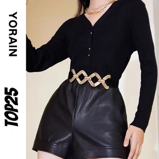 Cintura feminina vestido preto decapagem cintura selada cintura magro saia longa elástico cinto xx
