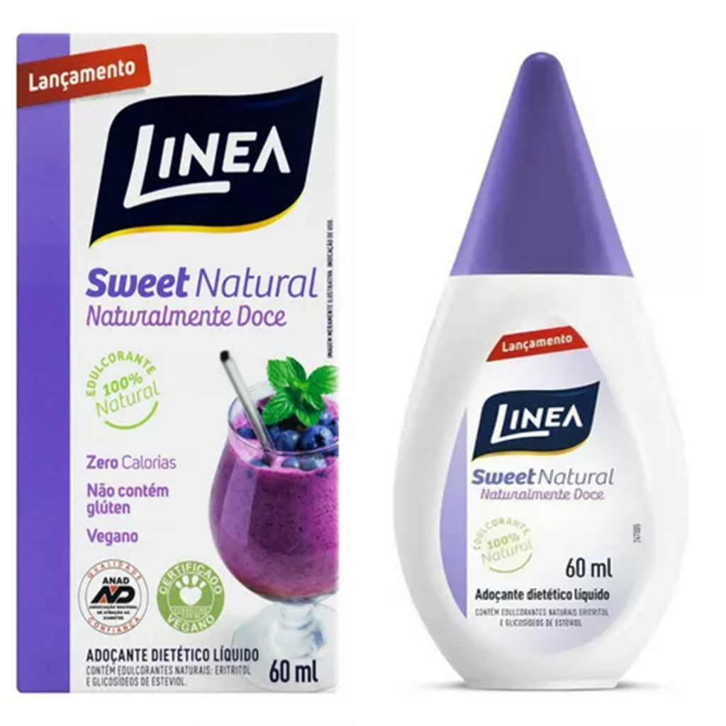 Adoçante Líquido Sweet Natural 60ml - Linea