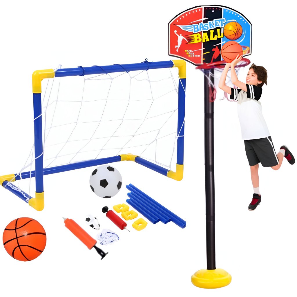 Brinquedo Kit Basquete Infantil Com Mini Trave Golzinho+ Bola de ...