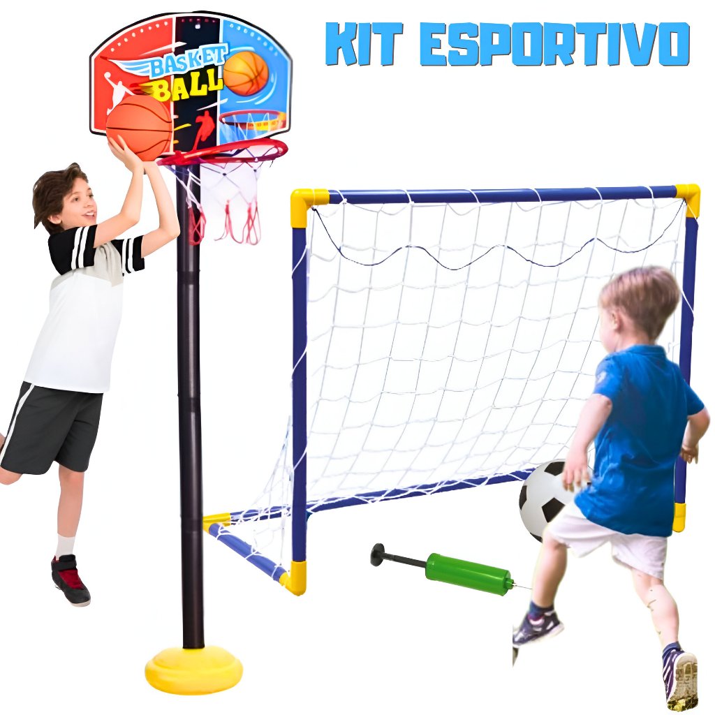 Kit Mini Trave Com Rede Bola + Bola de Basquete Tabela Cesta de ...