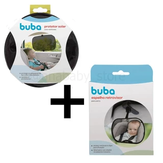 Kit com Espelho Retrovisor + 2 Protetor Solar bebê Carro proteção Ventosa Buba em Oferta na Shopee
