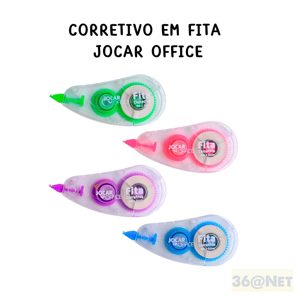 Corretivo Escolar em Fita Jocar Office | Shopee Brasil