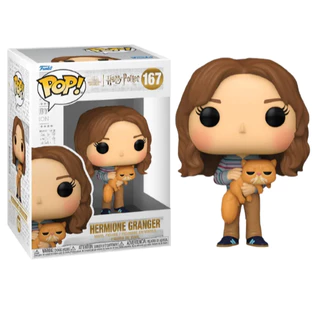 FUNKO POP HARRY POTTER 7 HERMIONE W/CROOKSHANKS 167 NOVO ORIGINAL em Oferta na Shopee