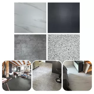 Piso Pvc Autocolante Adesivo 80cm X 80cm 2mm Espessura 04 Unidades = 2,56m²