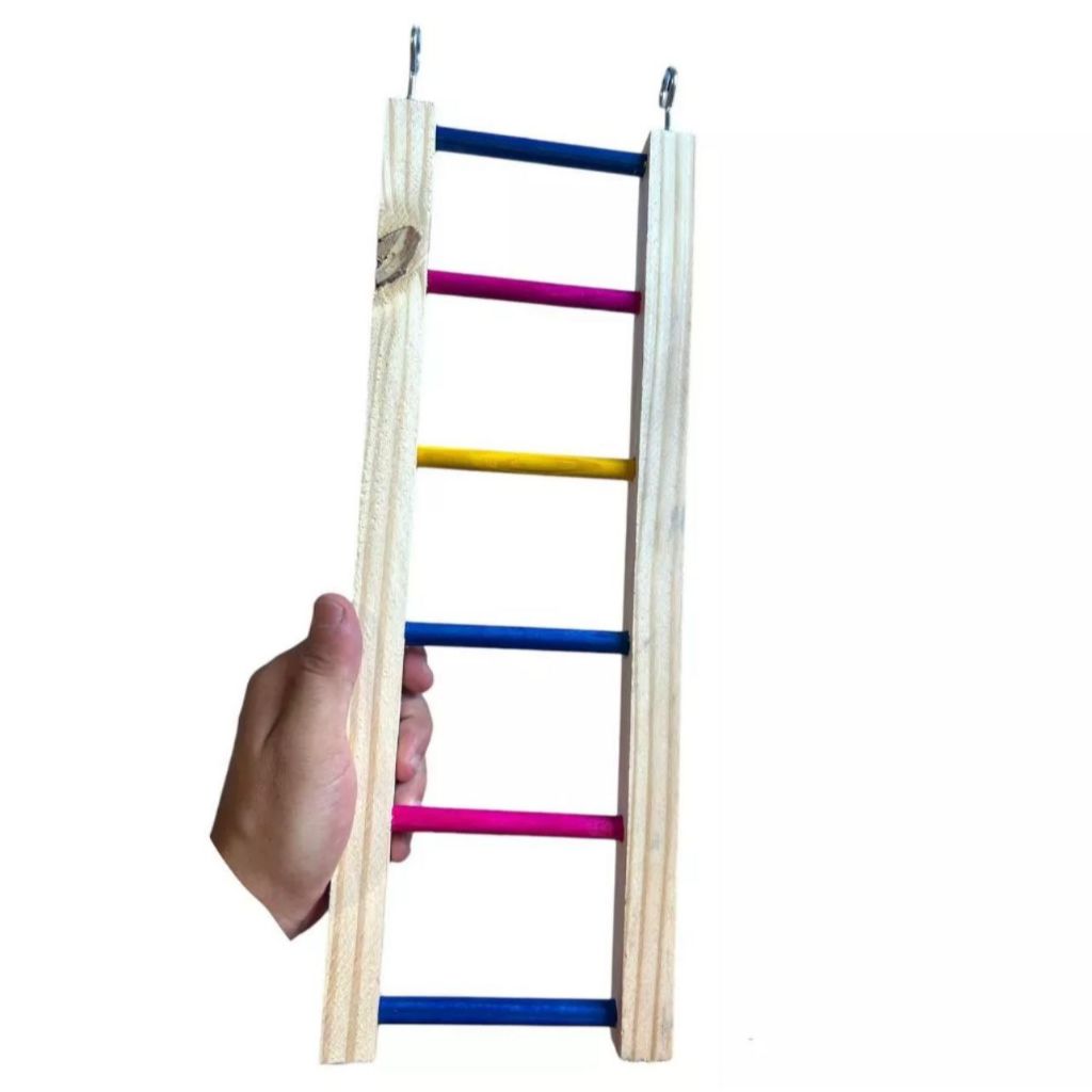 Brinquedo Escada 40CM Colorido Para Calopsita Periquito Agaporni Red Rump E OUTROS