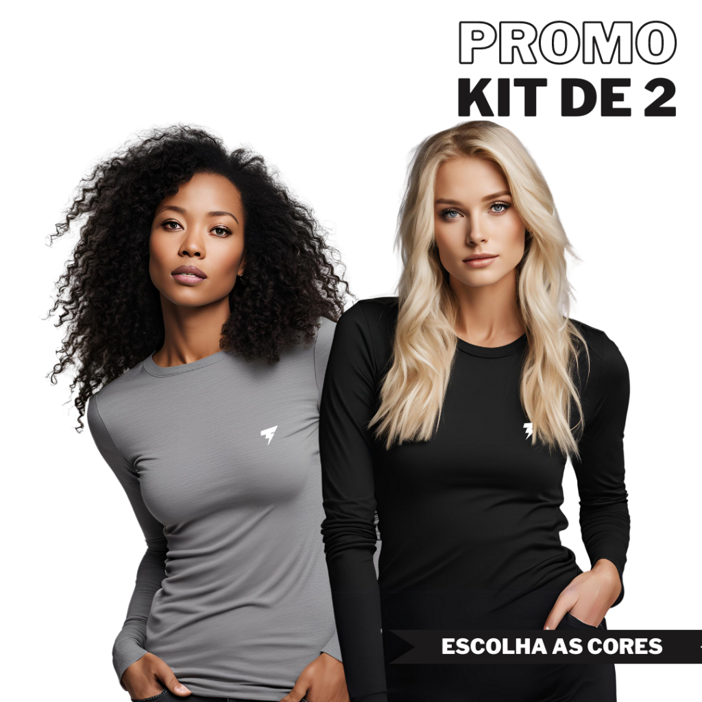 Promoção 2 Camisas Feminina Uv Esportivas Proteção Contra o Sol E Também Na Opção Com 1 Unidade