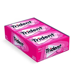 Display 168g com 21un Chiclete Trident Tutti Frutti ou canela