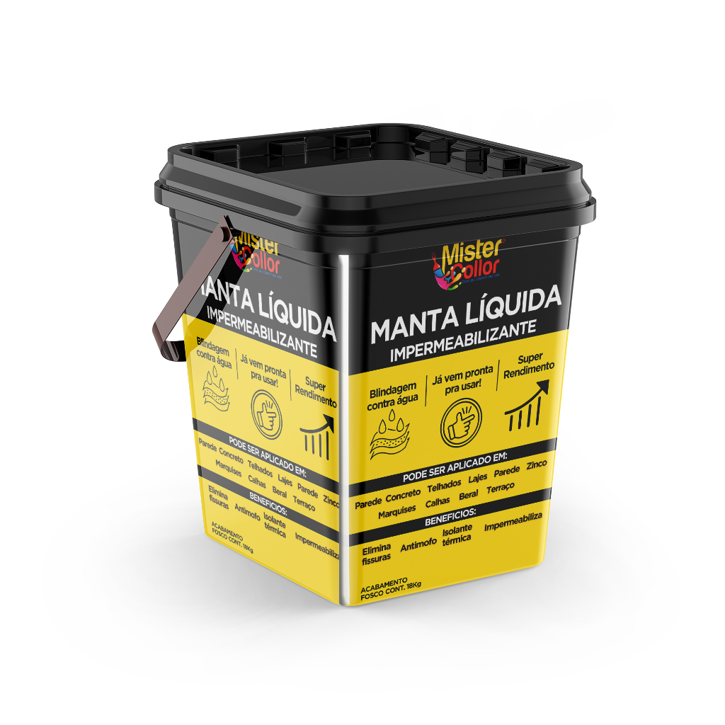 Manta líquida emborrachada telhado fibrocimento 18Kg impermeabilzante ...