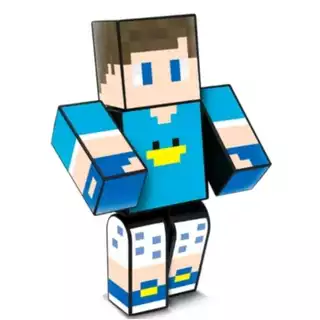 Boneco Minecraft Youtuber Beto Gamer 25cm Familia Arqueira