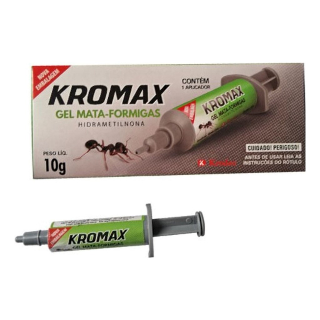Gel Mata Formigas Doceiras Veneno Isca Atrativa Kromax 10g | Shopee Brasil