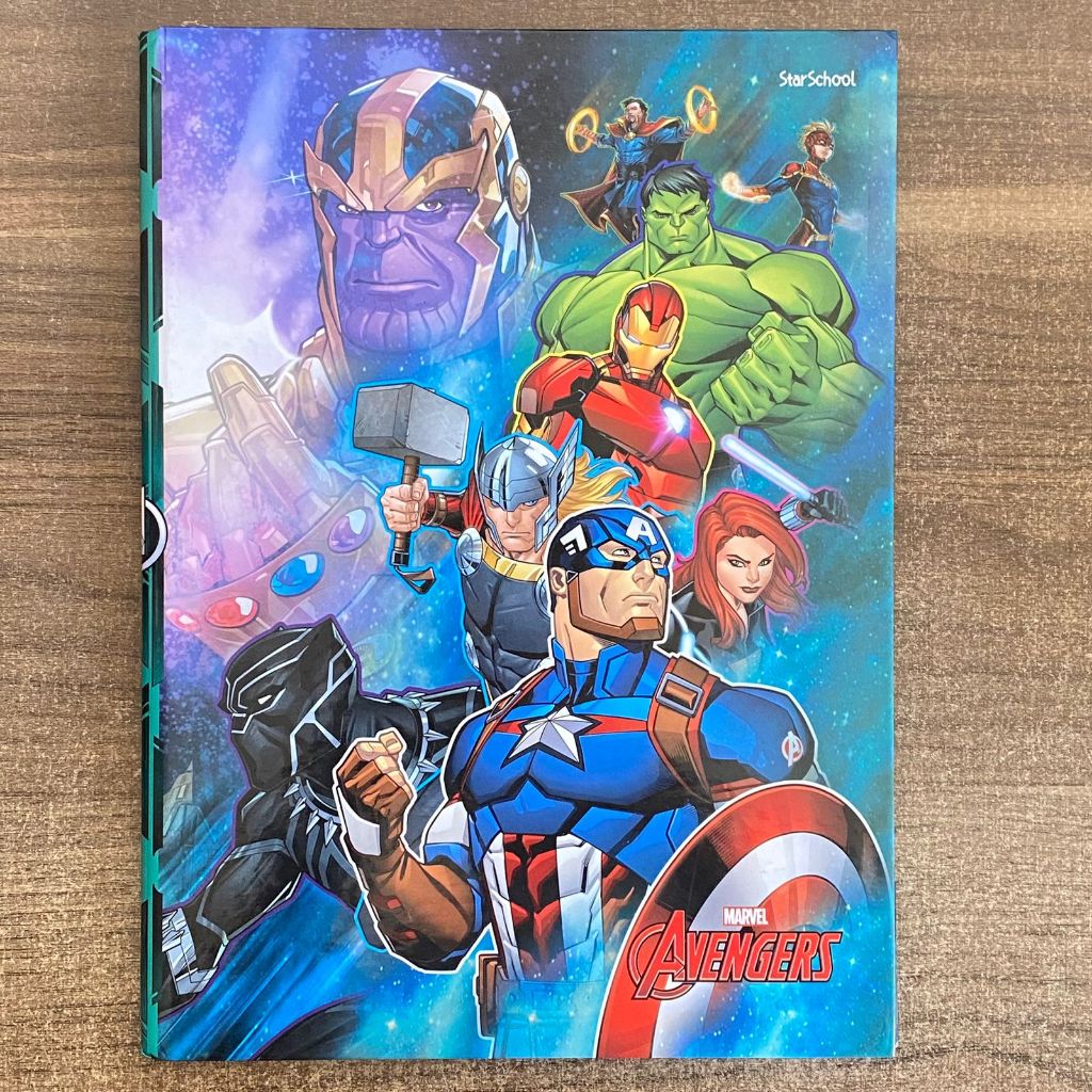 Caderno Brochura Vingadores Avengers Capa Dura com 80 Folhas Várias ...