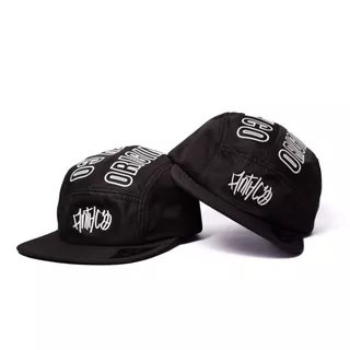 Boné Five Panel Aba Reta Fitão Strapback Streetwear Sil Anth Co Original