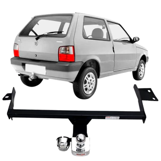 Engate Reboque Rabicho Fixo Uno 2000 A 2003 Furo Capacidade Carga 450kg Aco Resistente Braconi