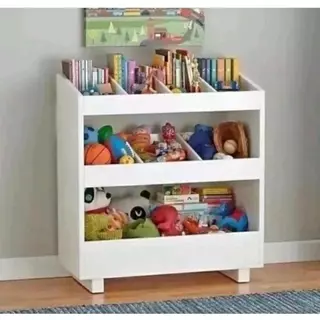 Estante baú organizador de brinquedos infantil divisórias kids