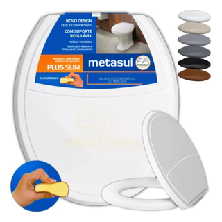 Assento Sanitário Tampa Vaso Almofadado Oval Deca Celite Logasa Incepa Slim