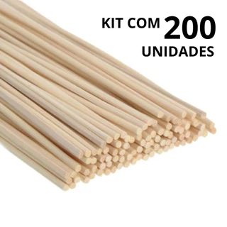 KIT 200 Varetas Para Aromatizador Madeira PALITO DE BAMBU PARA DIFUSOR DE AMBIENTES 25CM Bamboo para artesanato Palitos de madeira baratos