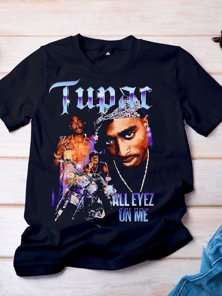 Camiseta Tupac Algodão Camisa Blusa Cantor Hip Hop Estampada