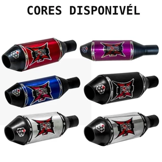 Escapamento Esportivo SFX F22 FAN TITAN CG 2001 2002 2003 2004 2005 2006 2007 2008 Bomber e Abafador