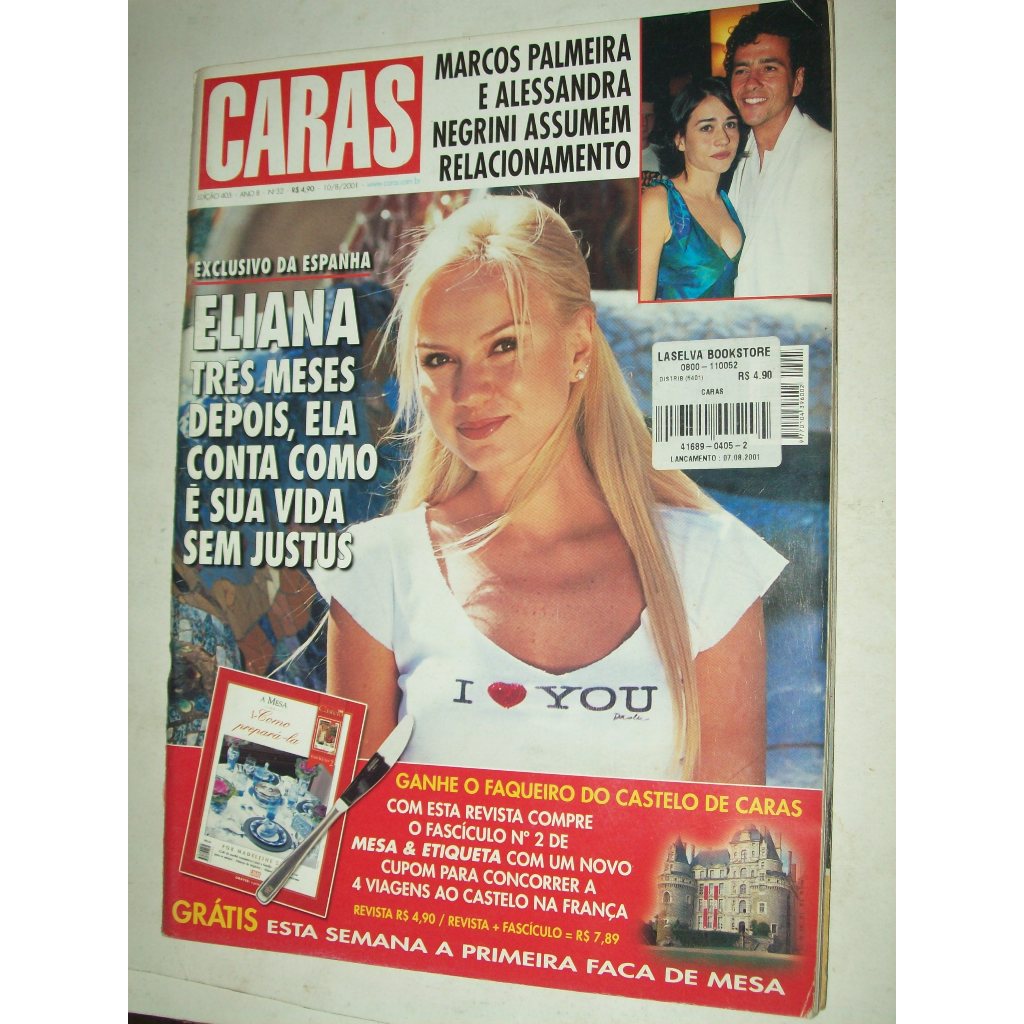 Revista Antiga 2001 Caras Eliana .
