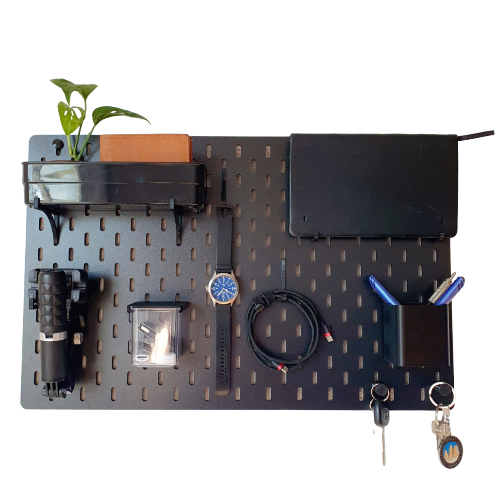 Pegboard Painel Organizador Studio 56x36cm Preto
