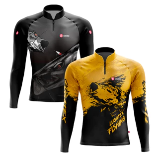 Kit 2 Camisa Camiseta De Pesca Com Proteção UV+50 Tucunaré e Peixe Pintado