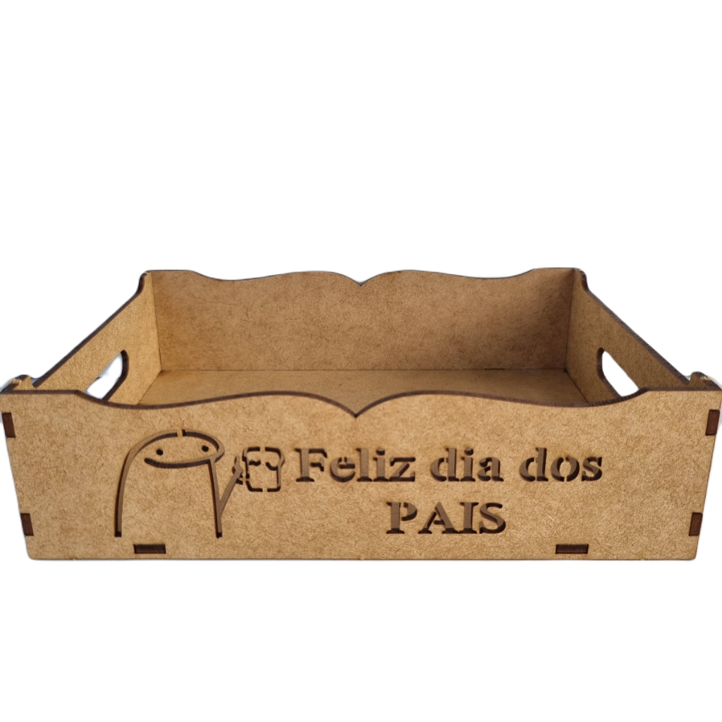 Bandeja M flork Copo Feliz dia dos PAIS 10 unidades 20X15X5 cesta