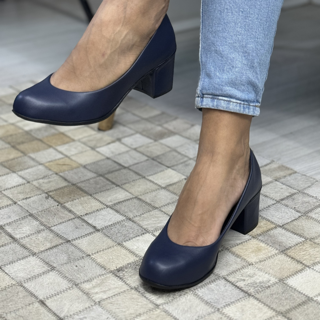 Salto Social Scarpin Fechado Confort