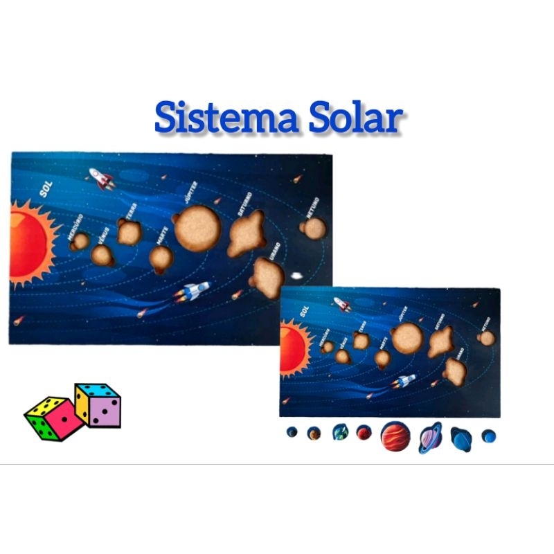Sistema Solar Jogo de Encaixe Planeta Brinquedo Pedagógico Planetas ...