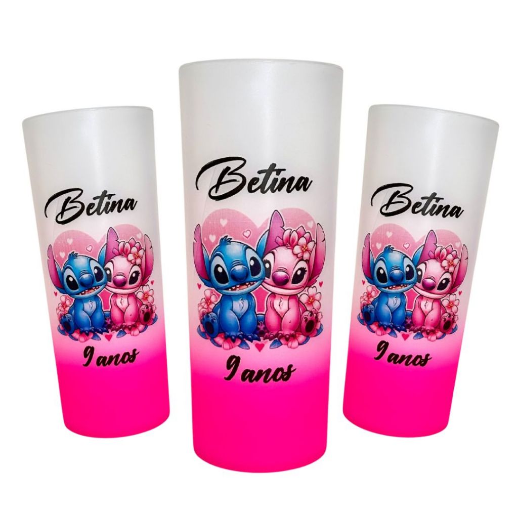 Kit de Copos Personalizados Lilo Stitch - Copo Long Drink Vários Temas ...