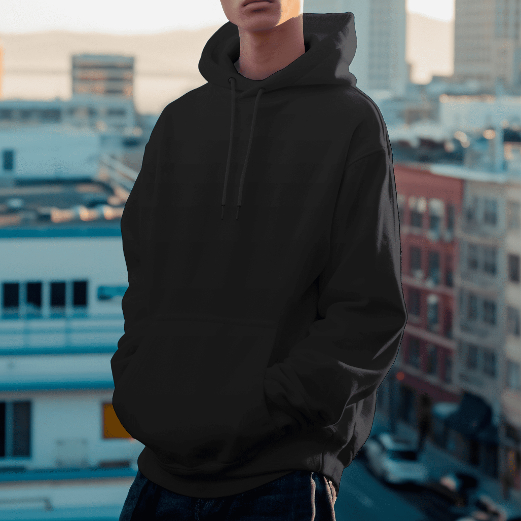 Blusa de Moletom Basico Canguru Sem Estampa Liso Algodao Premium Unissex