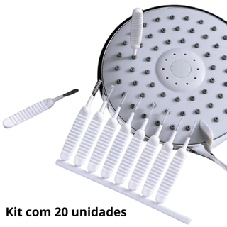 Kit 20 Escova Escovinha Desentope Chuveiro Limpador Celular