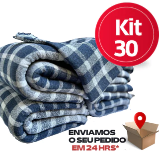 Kit 30 Panos de Chão Saco Alvejado Reforçado Tamanho Grande