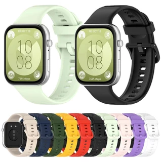 Pulseira para huawei Watch fit 3 de silicone huawei colorida de substituição